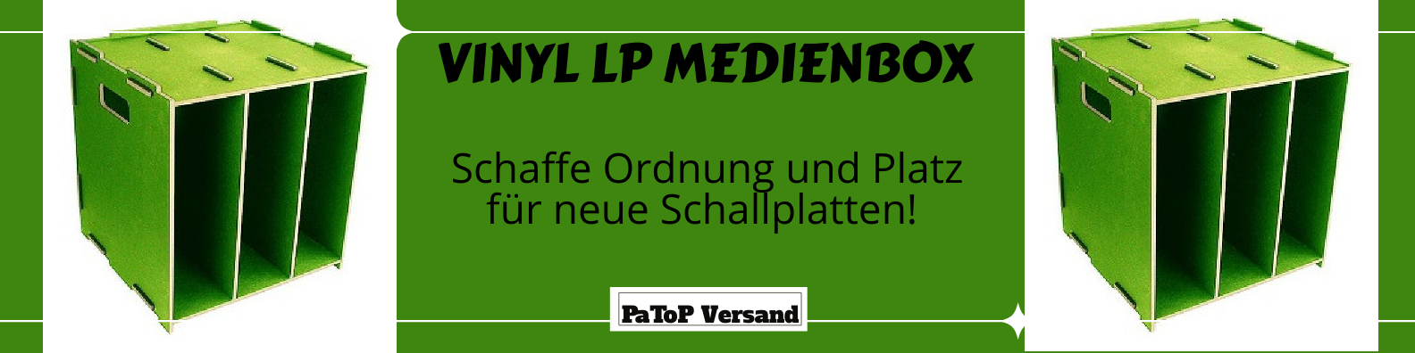 Ordnung mit Stil: Die Werkhaus Vinyl LP Schallplatten Medienbox