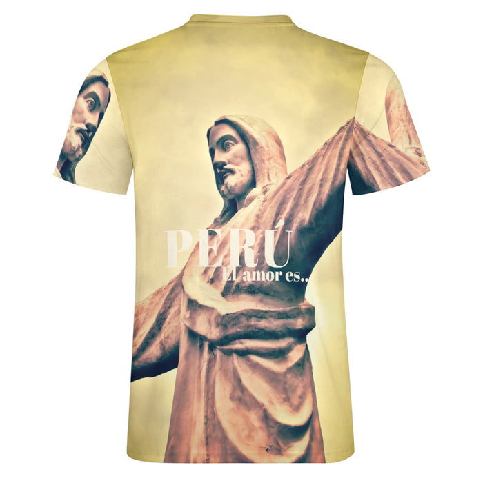 Men's Cotton T-shirt - Liebe ist... Jesus!