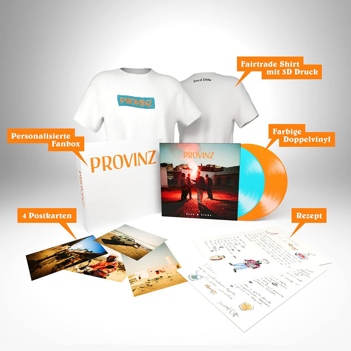 Province – Anger & Love - Box Set, Limited Edition, Numbered, Personalized Cover 2 x Vinyl, LP, Album, Limited Edition, Orange & Blue