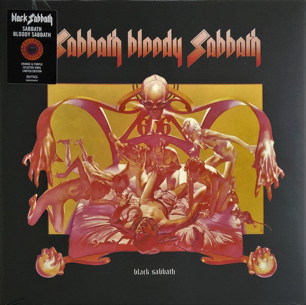 Black Sabbath – Sabbath Bloody Sabbath - Vinilo, LP, Álbum, Edición limitada, Reedición, Reimpresión, Naranja con salpicaduras moradas