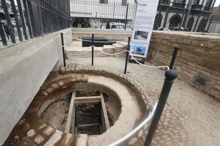 Archäologische Überreste des Hospital del Espíritu Santo am Santuario de Santa Rosa de Lima