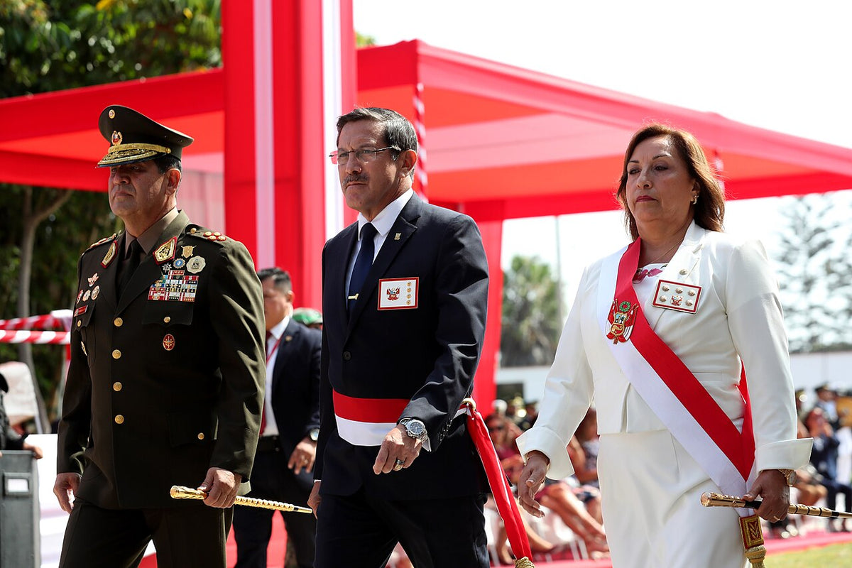 Dina Boluarte bei einer offiziellen Veranstaltung in Peru