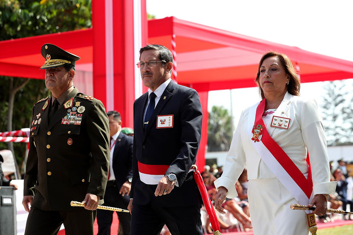 Dina Boluarte bei einer offiziellen Veranstaltung in Peru