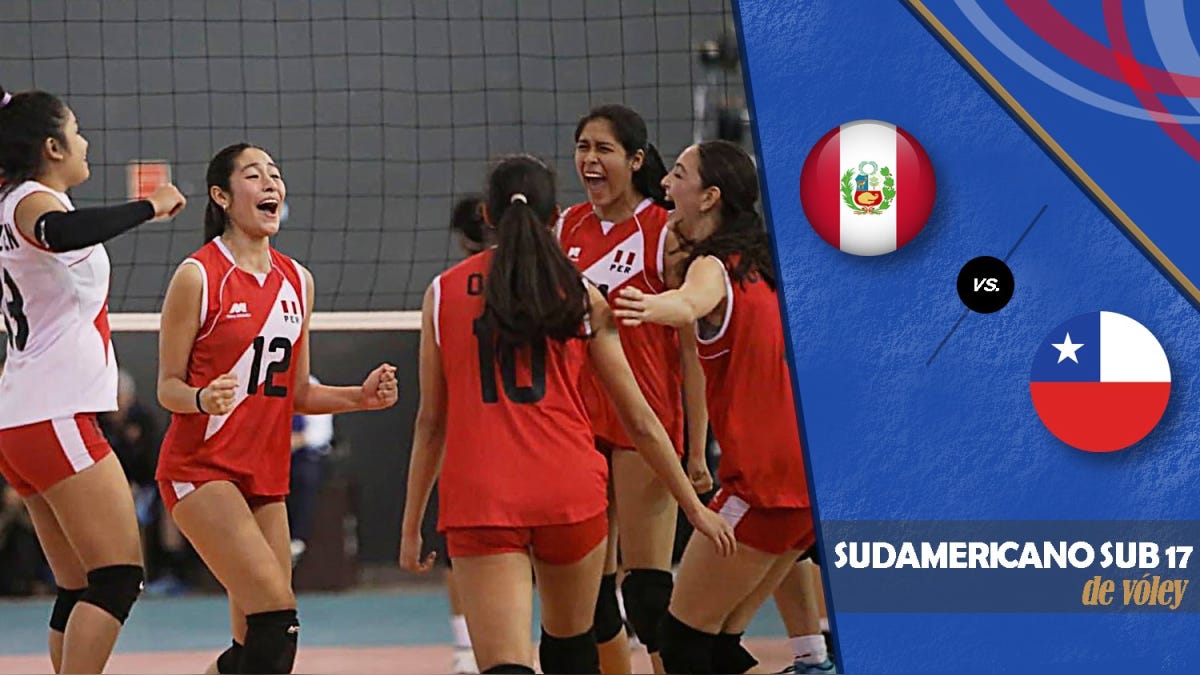 Peruanische Volleyballspielerinnen bei einem Länderspiel