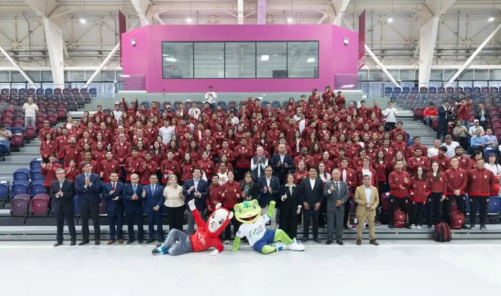 Peruanische Delegation vor den Juegos Suramericanos Santa Fe 2026