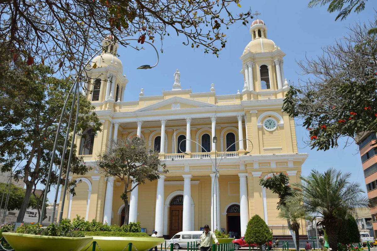 Kathedrale Santa María in Chiclayo, ein vorgesehener Kontrollort für den Papstbesuch im November 2026; Aufnahme von 2018