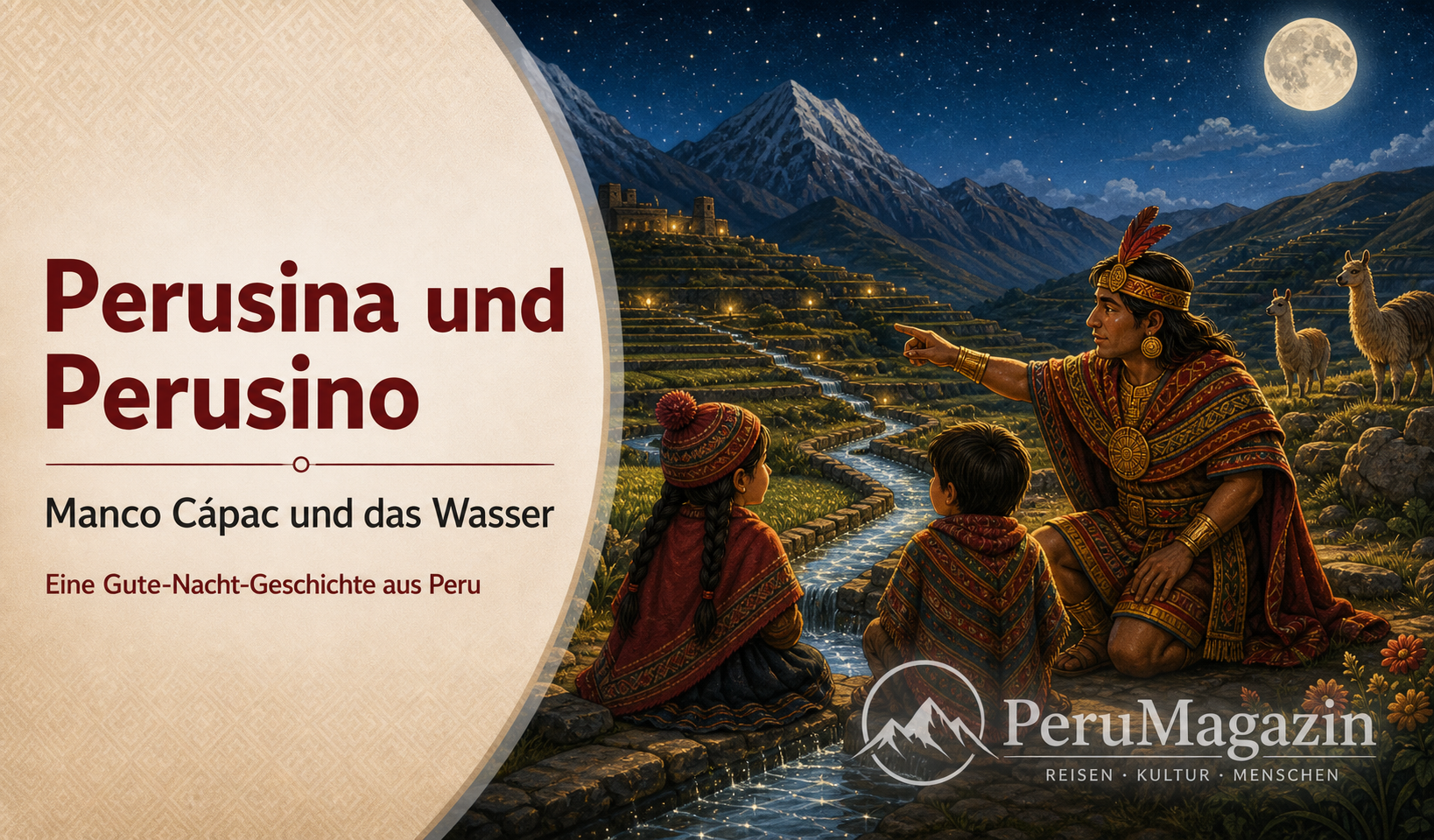 Perusina und Perusino Manco Cápac und das Wasser