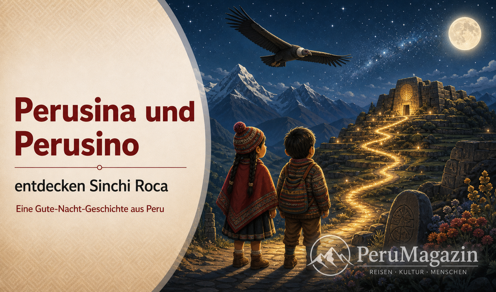 Perusina und Perusino entdecken Sinchi Roca