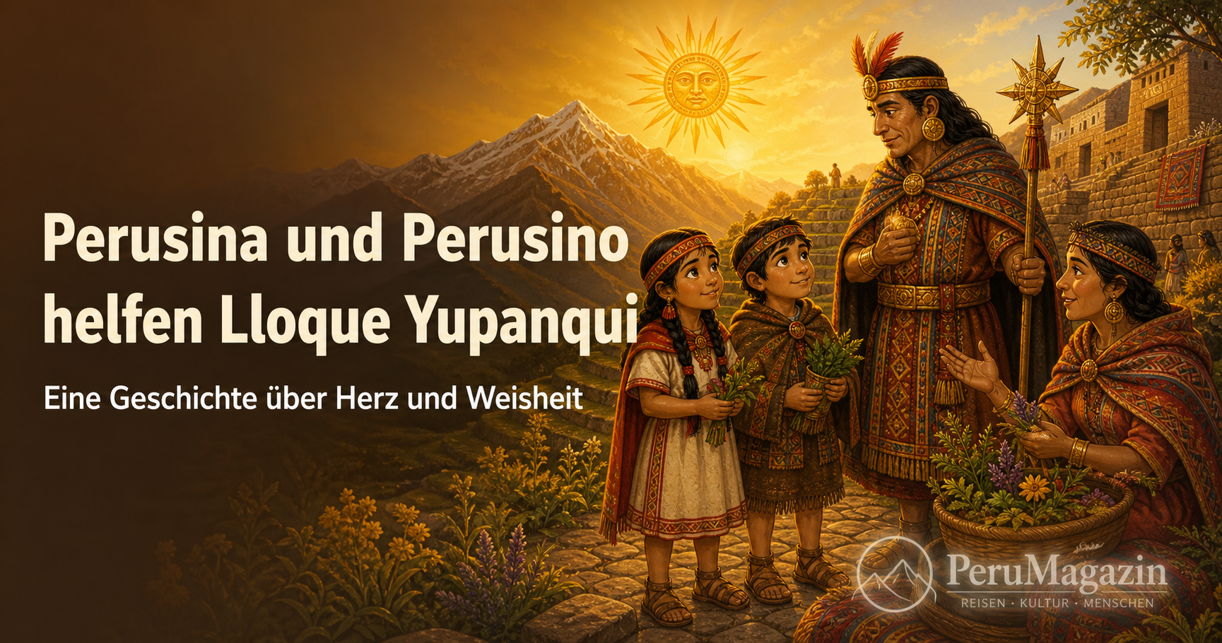 Perusina und Perusino finden eine Frau für Lloque Yupanqui