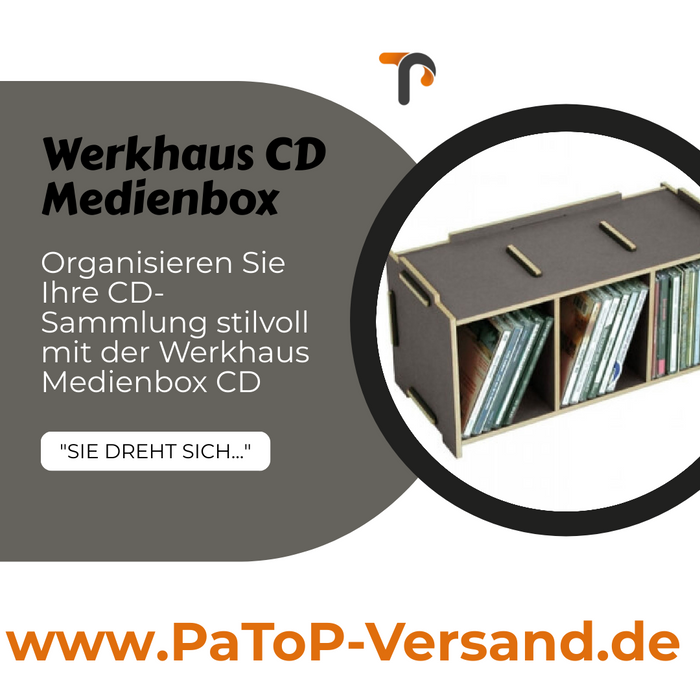 Organisieren Sie Ihre CD-Sammlung stilvoll mit der Werkhaus Medienbox CD