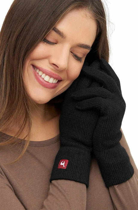 Apu Kuntur - Alpaka Fingerhandschuhe Uni – 100 % Baby‑Alpaka - PeruMagazin