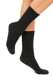 Apu Kuntur Premium Softsocken in Schwarz – Produktansicht
