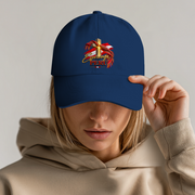 Esperanza para Perú Dad Cap Oxford Navy – Vorderseite