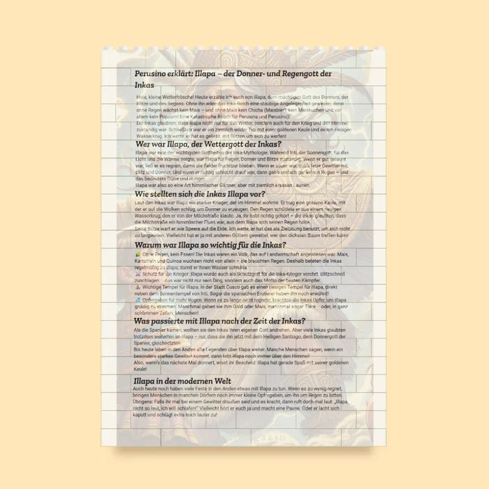 Illapa – El poderoso dios inca como elemento constructivo singular