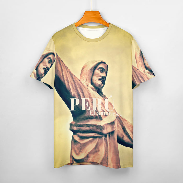 Men's Cotton T-shirt - Love is... Jesus!