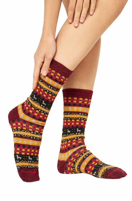 Apu Kuntur - Alpaka Premium Socken Candela – Wärme & Stil im Anden-Look - PeruMagazin