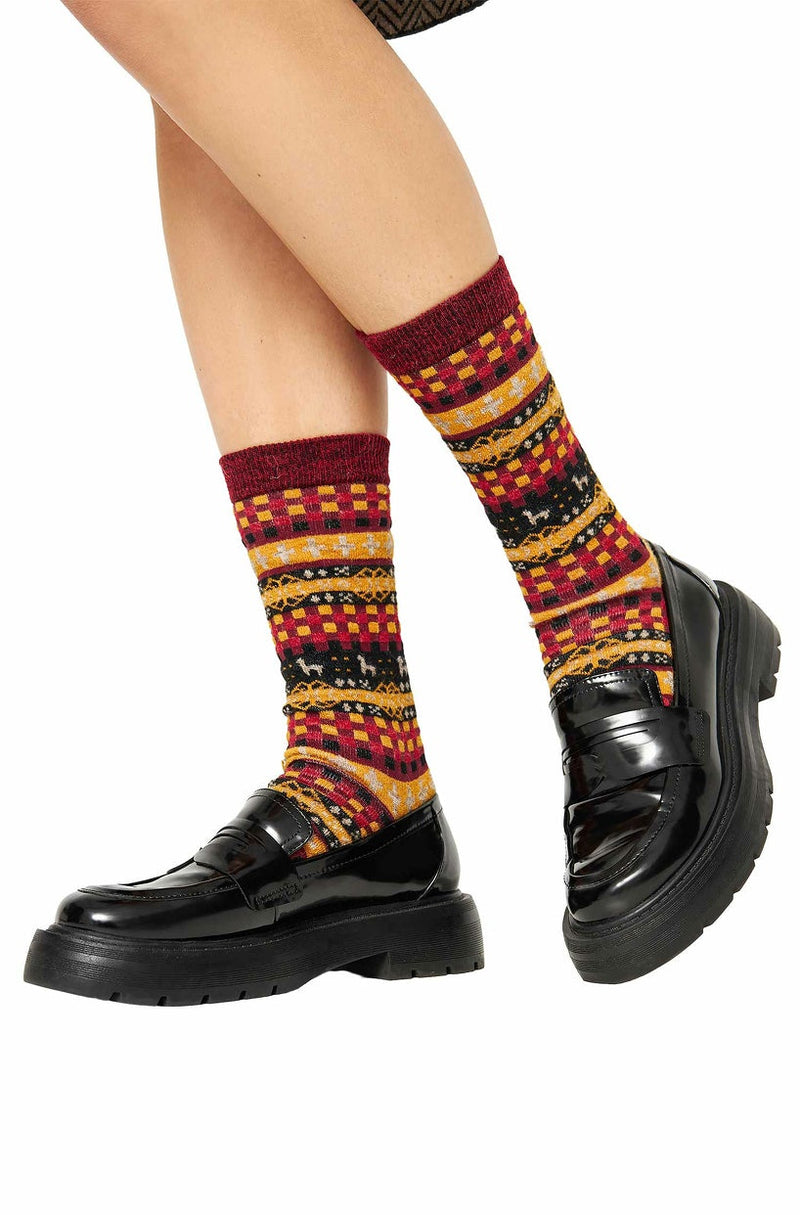 Apu Kuntur - Alpaka Premium Socken Candela – Wärme & Stil im Anden-Look - PeruMagazin