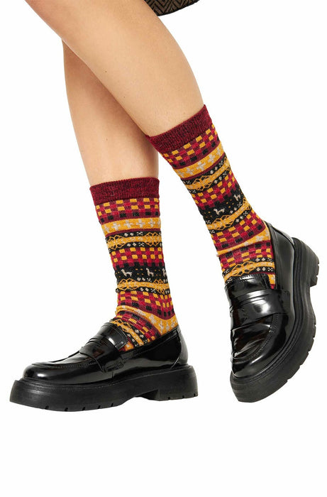Apu Kuntur - Alpaka Premium Socken Candela – Wärme & Stil im Anden-Look - PeruMagazin