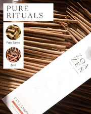 ZoaZen Cinnamon Zen Sticks – Produktaufnahme 4 der handgerollten Zimt-Räucherstäbchen