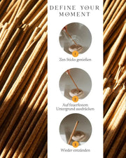 ZoaZen Cinnamon Zen Sticks – Produktaufnahme 6 der handgerollten Zimt-Räucherstäbchen