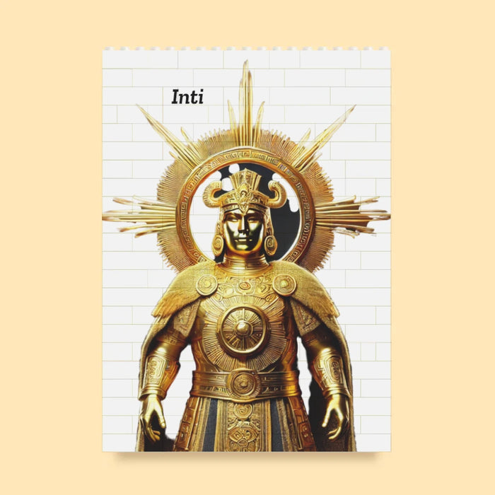 Inti-Puzzle aus Bausteinen – Sonnengott der Inka als Denkspiel