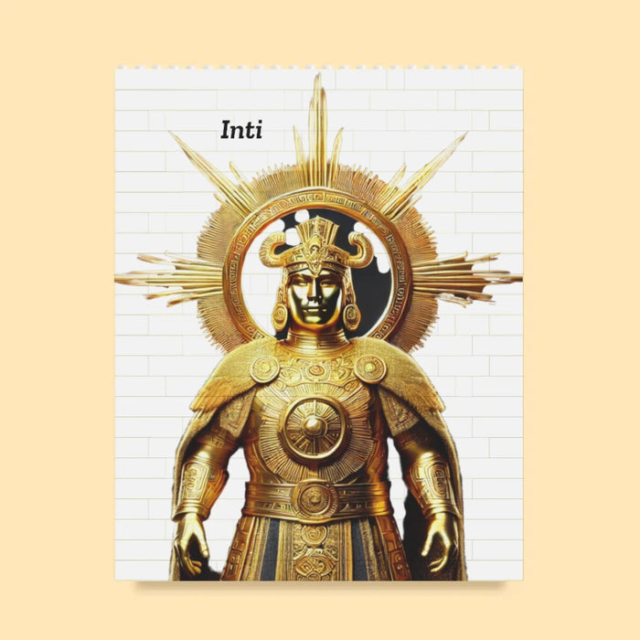 Inti-Puzzle aus Bausteinen – Sonnengott der Inka als Denkspiel