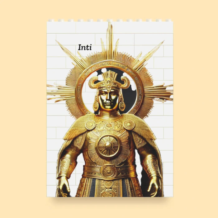 Inti-Puzzle aus Bausteinen – Sonnengott der Inka als Denkspiel