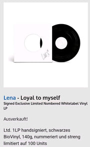 Lena Meyer-Landrut – Loyal To Myself - Vinyl, LP, Numbered, White Label, hand signed - PeruMagazin