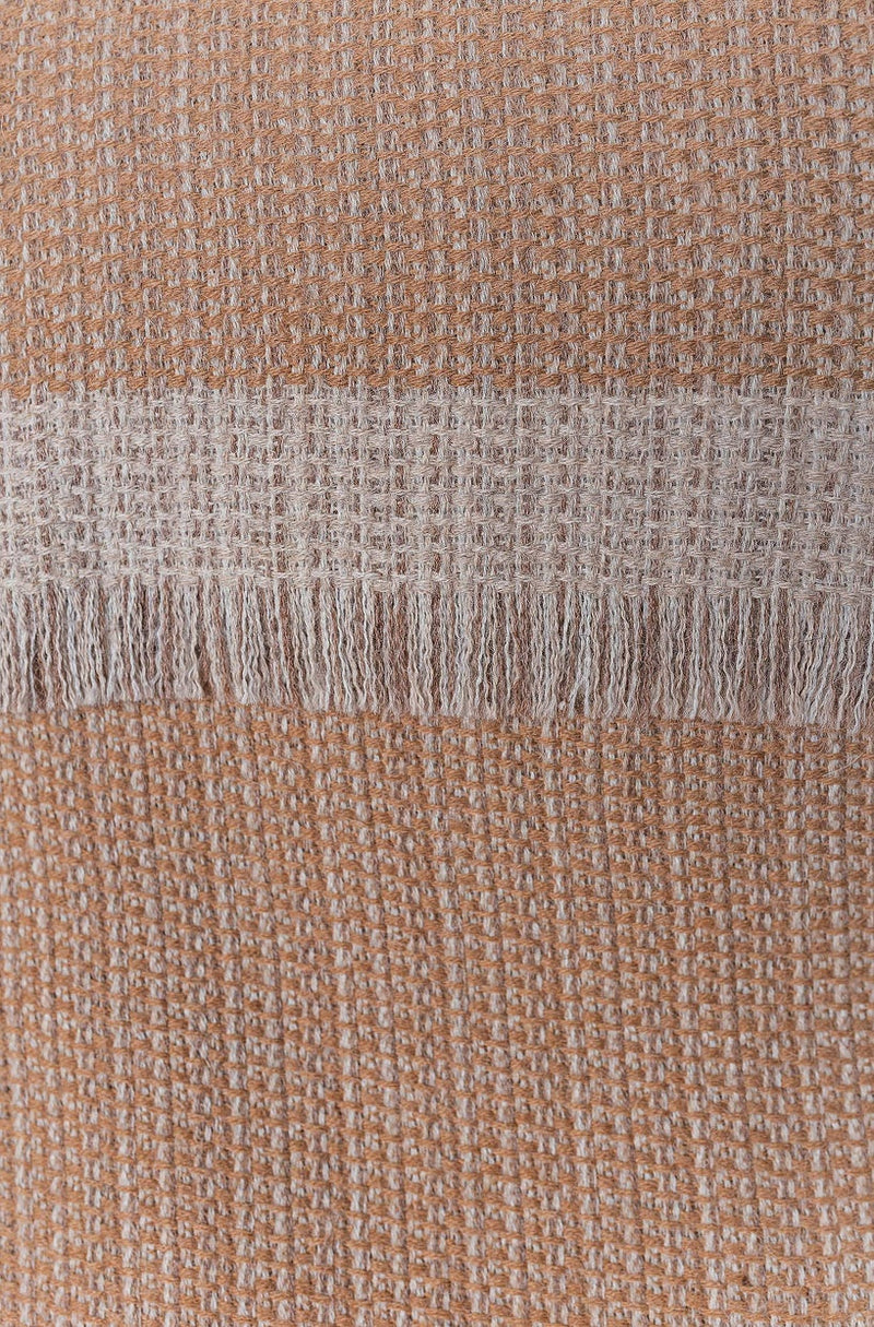 KUNA - Vivir Decke – 70 % Baby‑Alpaka & 30 % Schurwolle (Eco Line, ungefärbt)