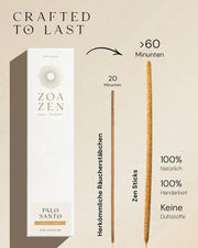 ZoaZen Palo Santo Zen Sticks – handgerollte Räucherstäbchen, Produktansicht 7