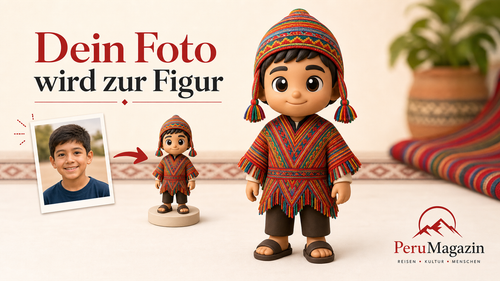 PeruMagazin Peru Figur – personalisierte 3D Mini Figur