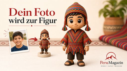 PeruMagazin Peru Figur – personalisierte 3D Mini Figur - PeruMagazin