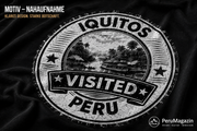 PeruMagazin – T-Shirt Iquitos Visited (Schwarz, Weiß, Grün) - PeruMagazin