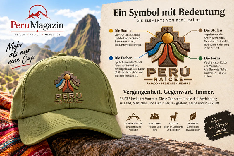 PeruMagazin RAÍCES PERÚ Dad Cap mit Peru-Motiv