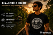 PeruMagazin – T-Shirt Iquitos Visited (Schwarz, Weiß, Grün) - PeruMagazin