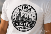 PeruMagazin – T-Shirt Lima Visited (Schwarz, Weiß, Grün) - PeruMagazin