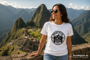 PeruMagazin – T-Shirt Machu Picchu Visited (Schwarz, Weiß, Grün) - PeruMagazin