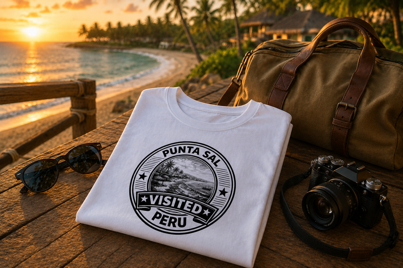Visited Punta Sal T-Shirt als Reise- und Abschlussmotiv mit Nordperu-Bezug
