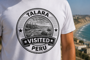 Visited Talara T-Shirt Motiv als Nahaufnahme auf Baumwollstoff