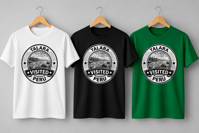 Visited Talara T-Shirt in einer entspannten Szene an der Küste von Nordperu