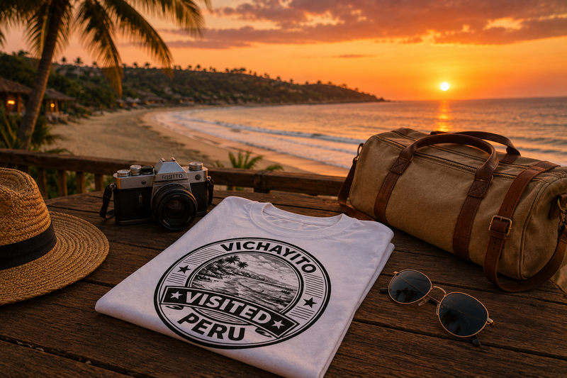 Visited Vichayito T-Shirt als Reise- und Abschlussmotiv mit Nordperu-Bezug