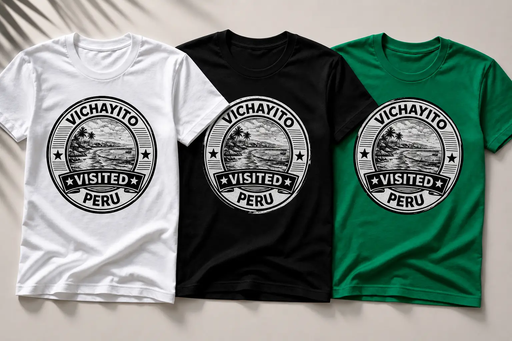 Visited Vichayito T-Shirt in einer entspannten Szene an der Pazifikküste