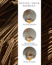 ZoaZen White Sage Zen Sticks – Produktaufnahme 6 der handgerollten Räucherstäbchen