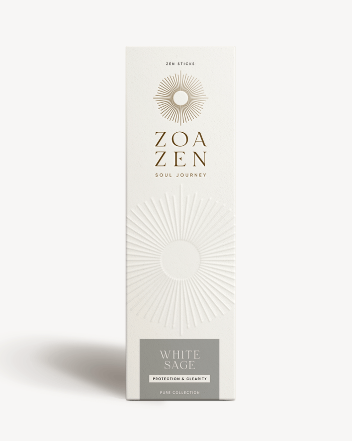 ZoaZen White Sage Zen Sticks – 6 Räucherstäbchen mit weißem Salbei