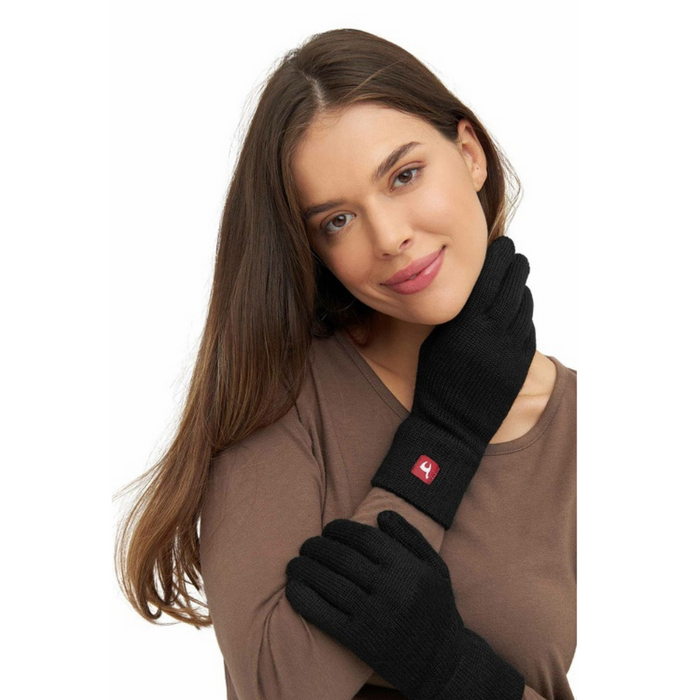 APU KUNTUR Fingerhandschuhe UNI – 100 % Baby-Alpaka aus Peru