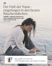 Kundenstimme zu ZoaZen Palo Santo – Bild mit Bewertung einer Yoga-Dozentin