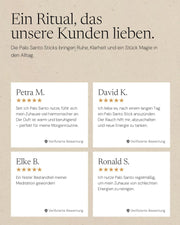 ZoaZen Palo Santo – Grafik mit Kundenbewertungen