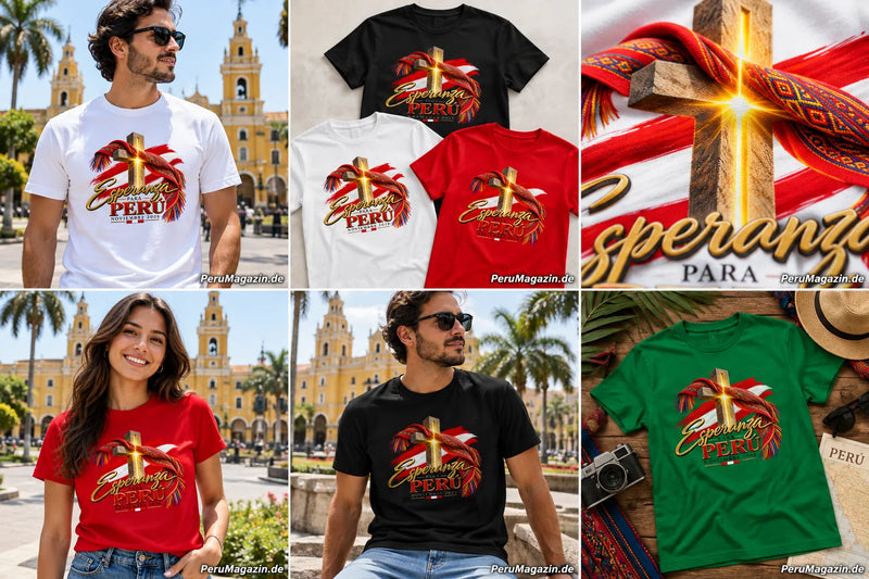 Esperanza para Perú T-Shirt – PeruMagazin Verkaufsfoto