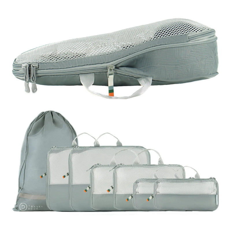 TRAVEL DUDE Kompressions-Packwürfel, 7-teiliges Reiseorganizer-Set – Produktbild 33