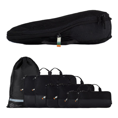 TRAVEL DUDE Kompressions-Packwürfel – 7-teiliges Reiseorganizer-Set